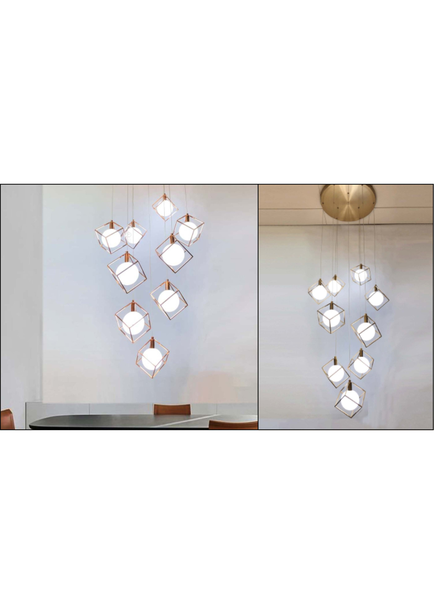 Beyond Lights - Cube Pendant Light- GL